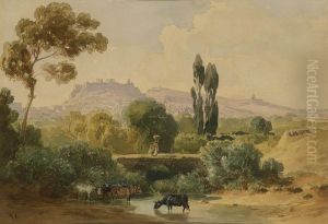 Athen - Blick Auf Die Akropolis by August Loffler