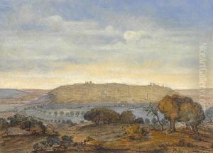 Blick Auf Jerusalem by August Loffler