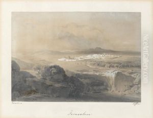 Vue De Jerusalem by August Loffler