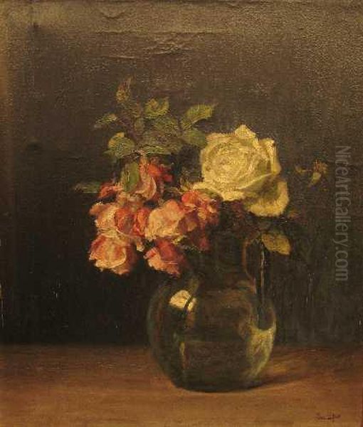 Rosenstraus In Glasvase - view 1