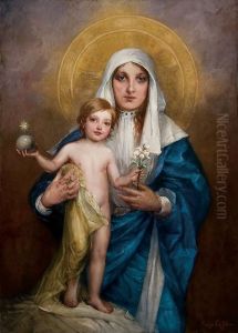 The Madonna And Child by Hugo Loffler