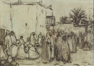 Algerian Street Scene by Robert Henry Logan