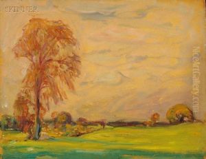 Two Views Of Summer Fields by Robert Henry Logan