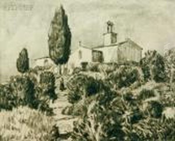 Countryscene With Figure - view 1