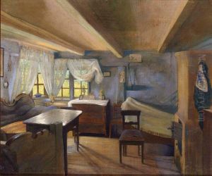 Interior Scene by Alfred Loges