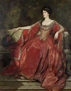 Portrait Of Alice Crawford In The Role Of Olivia, Twelfth Night by Logsdail William