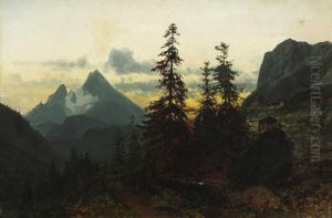 Motiv Von Der Eck-alm by August Lohr