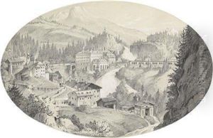 Threeviews Of Bad Gastein by Emil Lohr