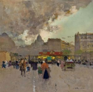 La Porte De Clignancourt, Paris by Luigi Loir