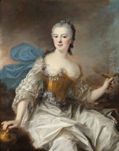 Portrait De Femme En Hebee by Marianne Loir