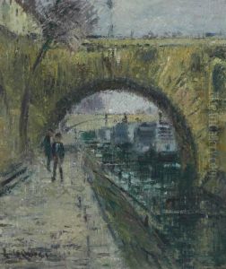 Le Pont-marie Et Le Quai D'anjou by Gustave Loiseau
