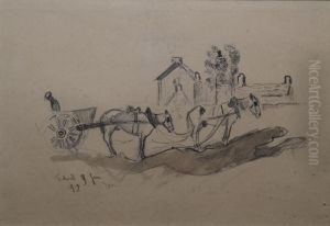 Charrette A Treboul by Gustave Loiseau