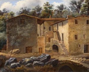 Un Corps De Ferme by Alexandre Francois Loisel