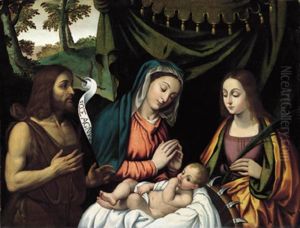 Madonna Col Bambino, I Santi Giovanni Battista E Caterina