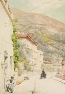 La Via Del Paese by Luigi Lombardi