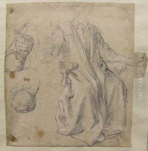 Study Of A Seated Man - view 1
