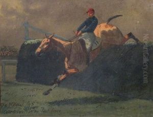 The National 1913-covertcoat At The Last Fence by William Verner Longe