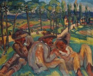 Rastendes Trio by Emil Artur Longen-Pittermann