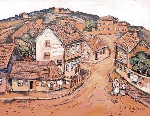 In A Small Town by Emil Artur Longen-Pittermann