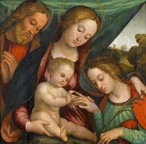 The Mystical Marriage Of Saint Catherine by Barbara Longhi