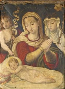 The Virgin And Child With The Infant Saint John The Baptist And Saint Clare