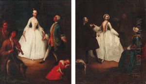 Danses Dans Un Parc by Pietro Longhi