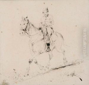 Alpino A Cavallo by Francesco Longo Mancini