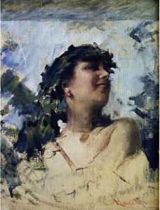 Ritratto Di Donna by Francesco Longo Mancini