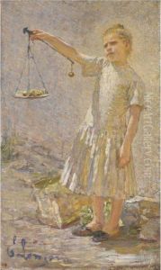 La Venditrice Di Frutta by Emilio Longoni
