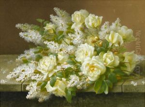 Yellow Roses by Paul De Longpre