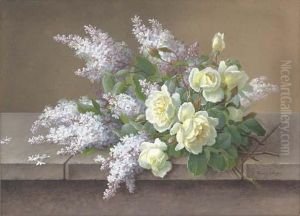 Bouquet With Roses And Lilacs