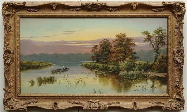 River Landscape With Figure - view 1