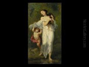 Venus Und Amor by Alexandre Marie Longuet