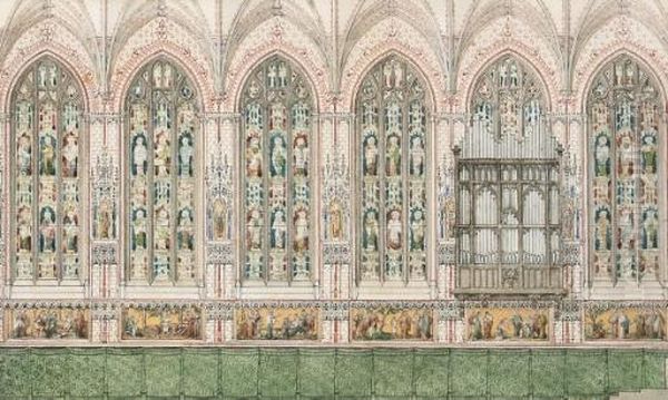 Study Of A Stained Glass Window - view 1
