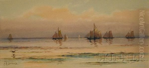 Lot Of Two Coastal Views: Schooners
Over The Manomet Hills - view 1