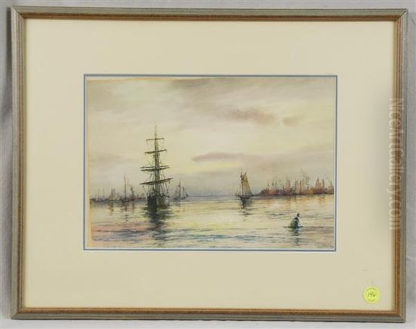 Sailing Ships In Boston Harbor - view 1
