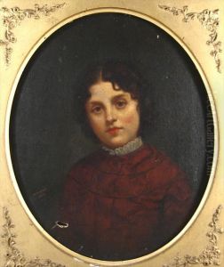 Portrait Of A Young Lady by Henry Augustus Loop