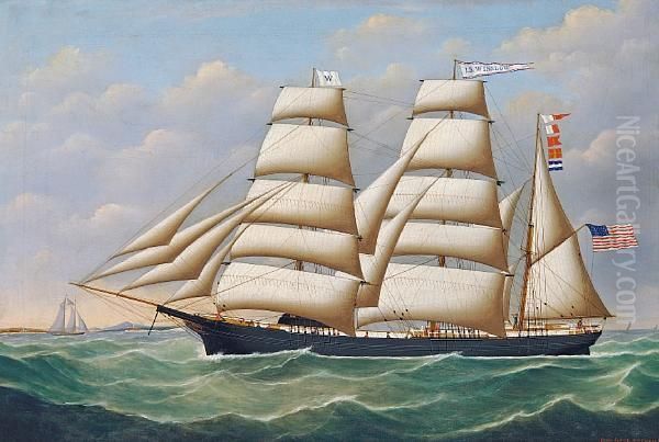 The American Bark J.s. Winslow At Sea - view 1