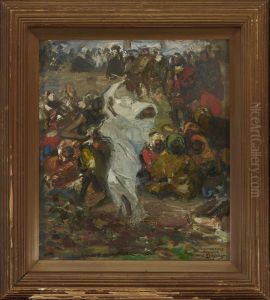 "indischer Tanz". by Hans Looschen
