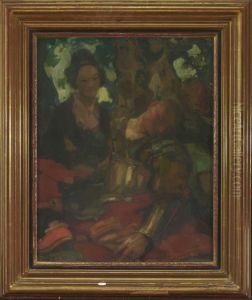 "ruhender Krieger". by Hans Looschen