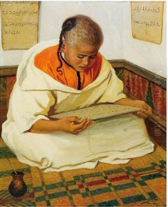 Joven Leyendo by Ricardo Lopez Cabrera