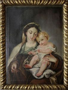 Virgen Con El Nino by Vicente Lopez y Portana