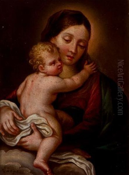 La Virgen Con El Nino En Brazos - view 1