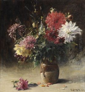 Blumenstilleben. by Georges Antonio Lopisgich
