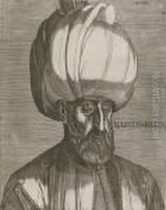 Portrait Of Suleyman The Magnificent by Melchior Lorick Lorch