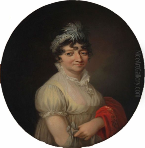 Portrait Of A Woman Dressed In White - view 1