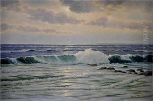 Meereskuste Inder Dammerung by Ernst Lorenz-Murowana