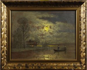Fiskare I Manljus by Ernst Lorenz-Murowana