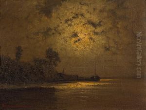 Mondnacht An Der Oder by Ernst Lorenz-Murowana