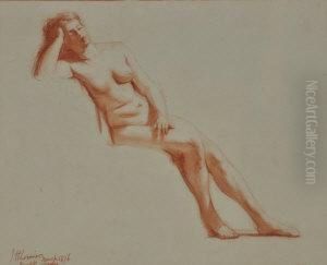 Resting Nude Study by John Henry Lorimer